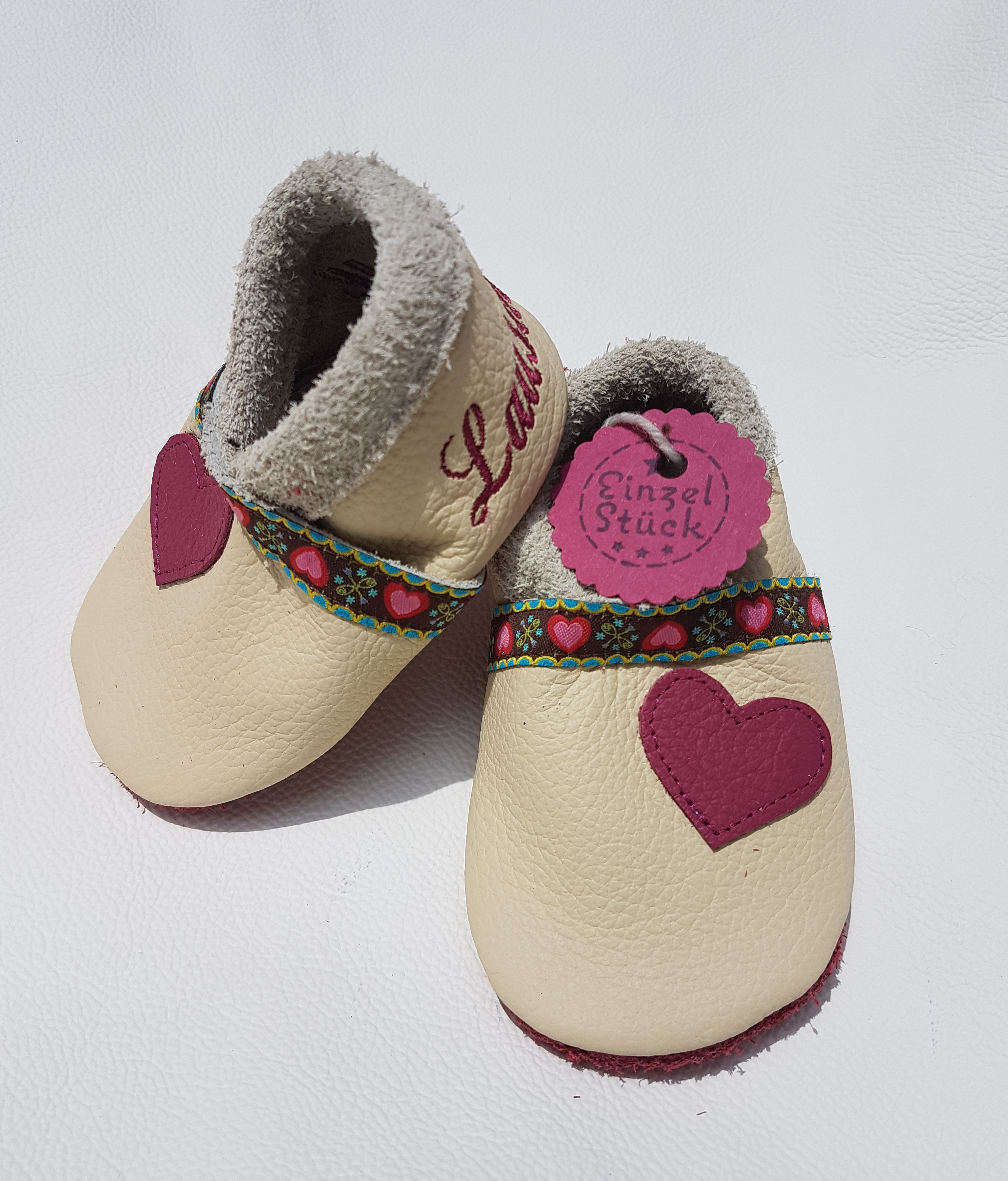 Krabbelschuh mit Namen, Personalisierte Baby  Schuhe
